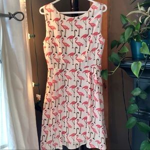 Flamingo Patterned Dress